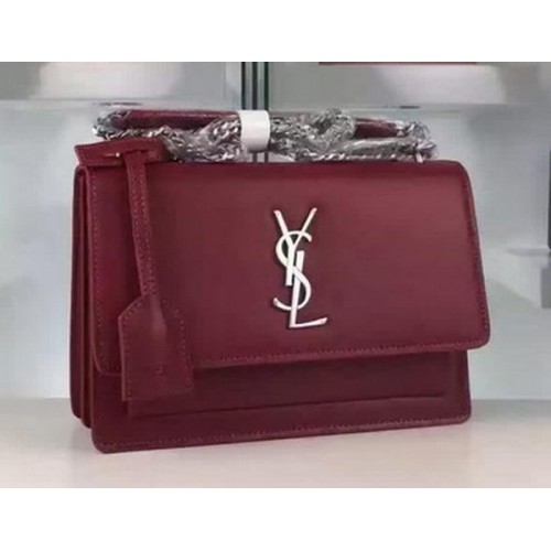 Yves Saint Laurent Cross-body Sac à bandoulière Y8816 Bordeaux