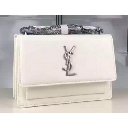 Yves Saint Laurent Cross-body Sac à bandoulière Y8816 Blanc