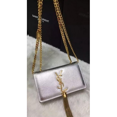Yves Saint Laurent Cross-body Sac à bandoulière Y9012 Argent
