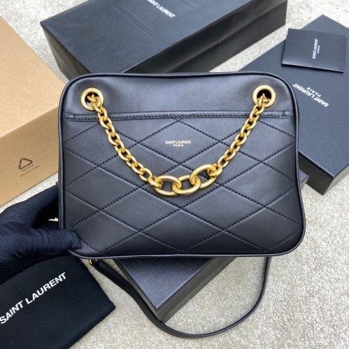 Yves Saint Laurent GABY SATCHEL EN CUIR D'AGNEAU MATELASSÉ 669308 noir