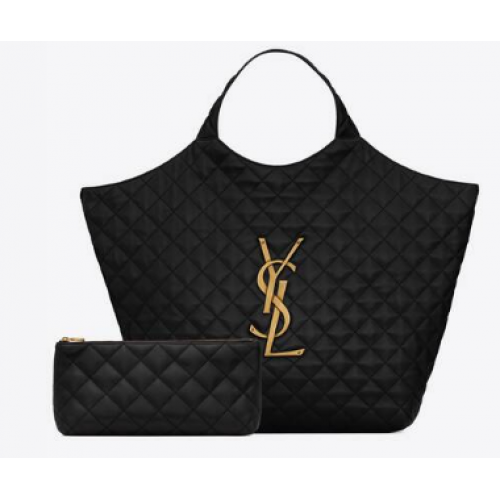 Yves Saint Laurent ICARE MAXI SAC SHOPPING EN AGNEAU MATELASSÉ 698651 Noir