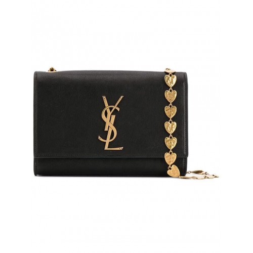 Yves Saint Laurent Kate Petit sac à bandoulière en cuir d'origine Y517023 Noir