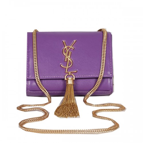 Yves Saint Laurent MINI Monogramme Cross-body Sac à bandoulière Violet