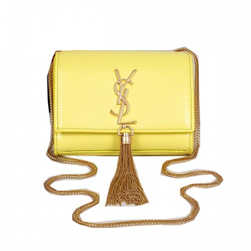Yves Saint Laurent MINI Monogramme Cross-body Sac à bandoulière Jaune