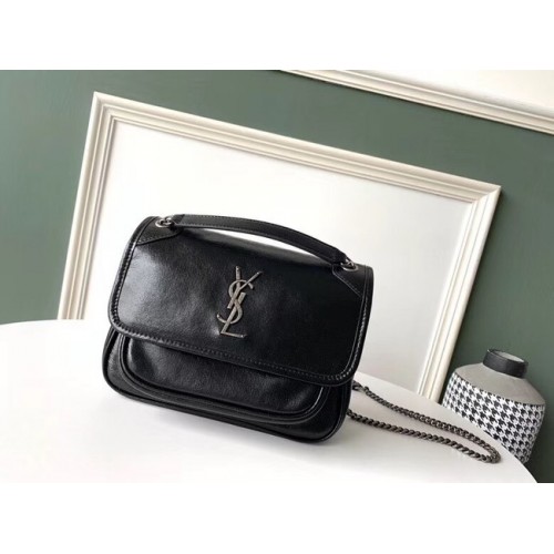 Yves Saint Laurent NIKI BÉBÉ EN CUIR D'AGNEAU 5811 noir