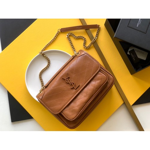 Yves Saint Laurent Medium Niki Chain Bag 498894 Marron