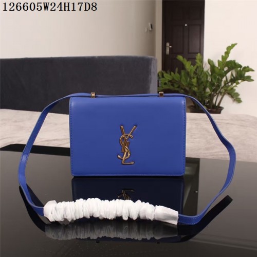 Yves Saint Laurent Monogramme Cross-body Sac à bandoulière 126605 Bleu