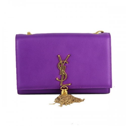 Yves Saint Laurent Monogramme Cross-body Shoulder Bag 66016 Purple
