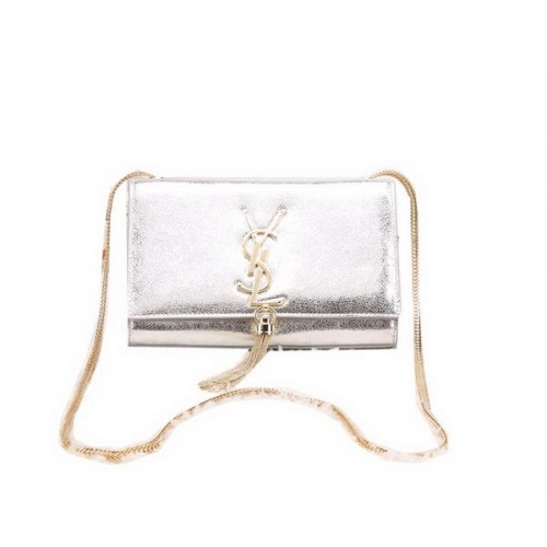 Yves Saint Laurent Monogramme Cross-body Sac à bandoulière Argent