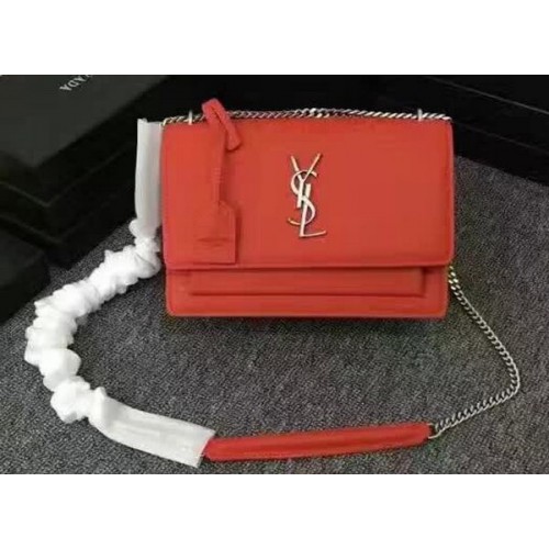 Yves Saint Laurent Monogramme Cross-body Sac à bandoulière Y3370 Rouge