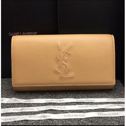 Yves Saint Laurent Original Cuir Sac Be Du Jour Pochette 26752 Beige