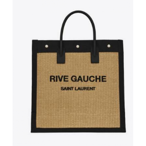 Yves Saint Laurent RIVE GAUCHE N/S SAC SHOPPING EN COTON 9E1070 Beige