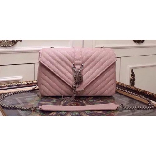 Yves Saint Laurent Petit sac à rabat monogramme classique Y20167 Rose