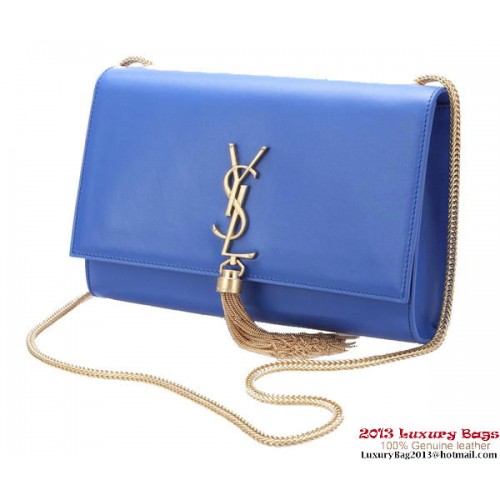 Yves Saint Laurent Petit Monogramme Cross-body Sac à bandoulière Y042 Bleu