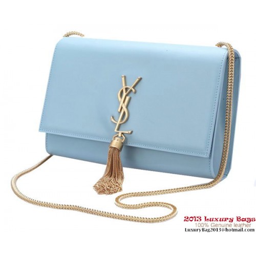 Yves Saint Laurent Petit Monogramme Cross-body Sac à Bandoulière Y042 Bleu Clair