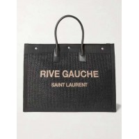 Yves Saint Laurent Tote Book Weave Shopping Bag D23698 Noir