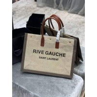 Yves Saint Laurent Tote Book Weave Sac à provisions D23699 Beige