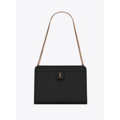 Yves Saint Laurent POCHETTE BÉBÉ VICTOIRE EN CUIR Y357361 noir