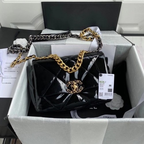 sac à rabat chanel 19 AS1160 Noir