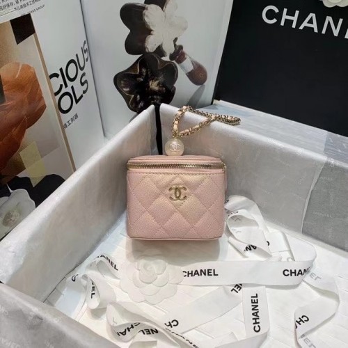 chanel petite vanité avec chaîne AP2118 rose