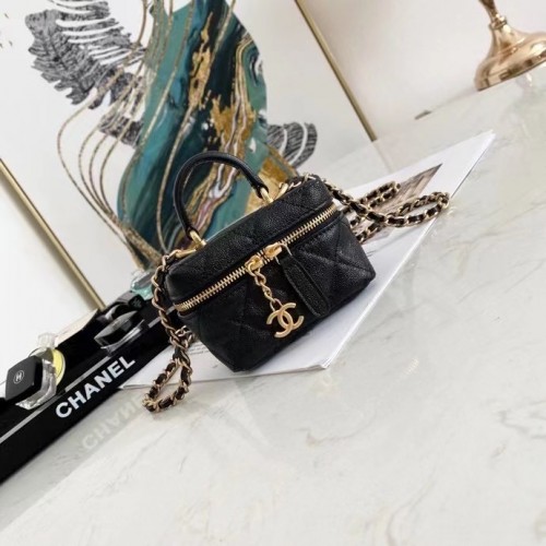 chanel petite vanité avec chaîne AP2194 noir