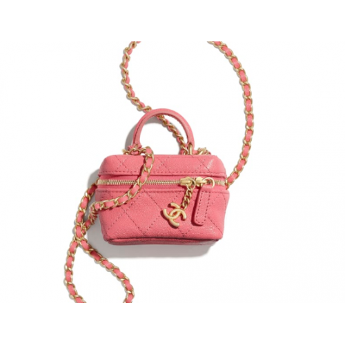 chanel petite vanité avec chaîne AP2194 rose